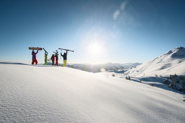 Snowboarden in Flachau, Snow Space Salzburg © Flachau Tourismus