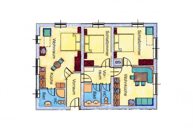 Doppel Mehrbettzimmer